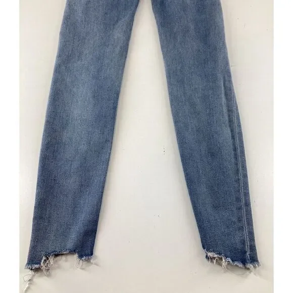 American Eagle Next Level Stretch Hi Rise Jegging Distressed Size 00 Short - Picture 8 of 8